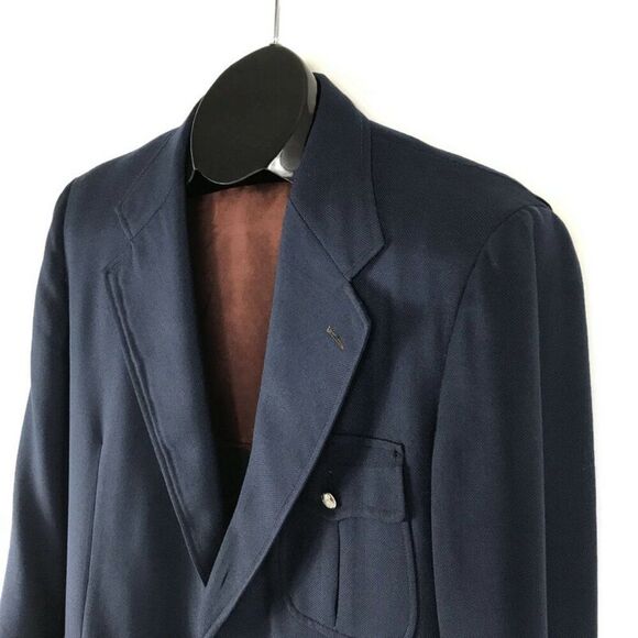 Vintage Cricketeer for Robert Burns Button Down Blazer /Suit Jacket Size 44 Long - Picture 4 of 15